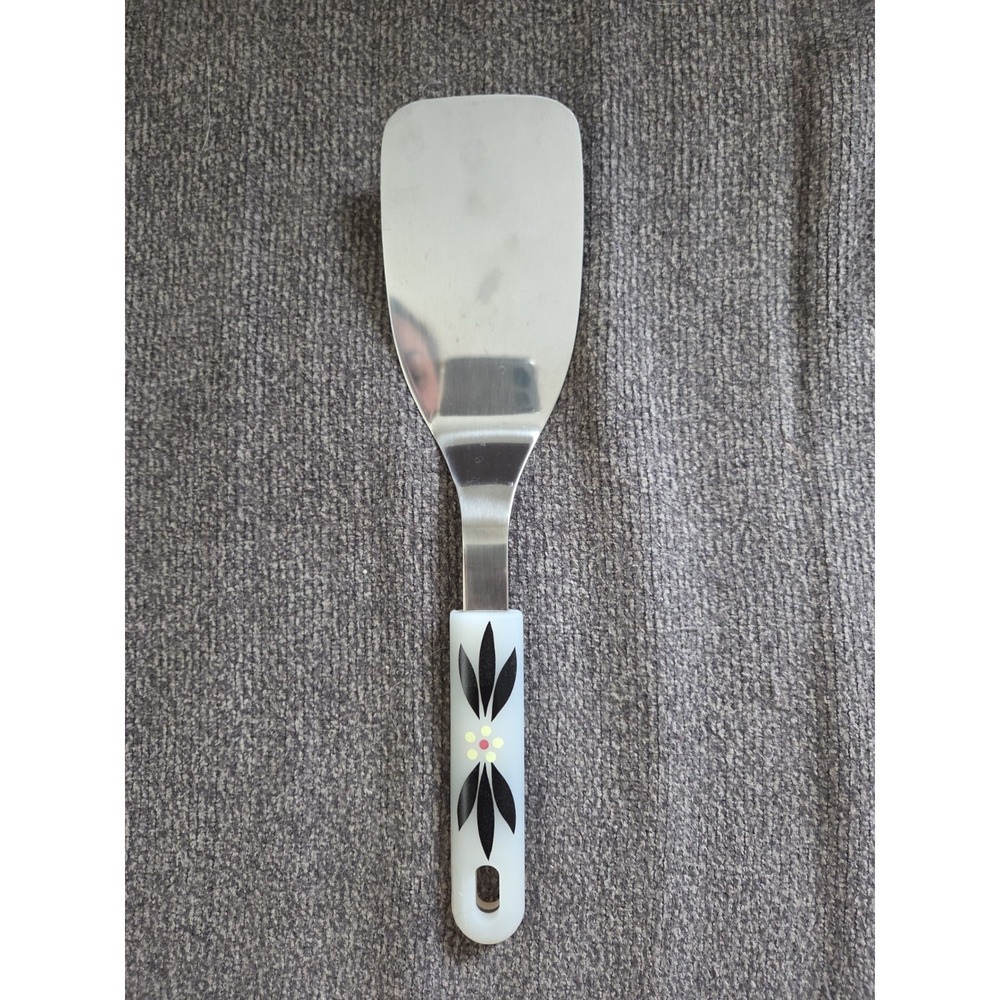Vintage Temptations Spatula Flipper Old World Pattern‎ Silicone Handle